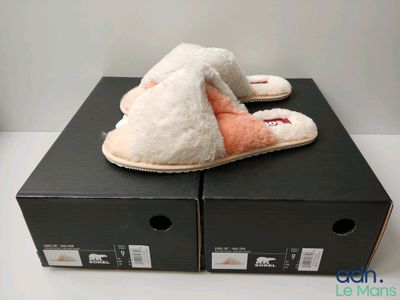 Lot de 2 paires de mules en fourrure synthétique SOREL "Mail…