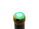 a close up of a bottle of wine with a label on it