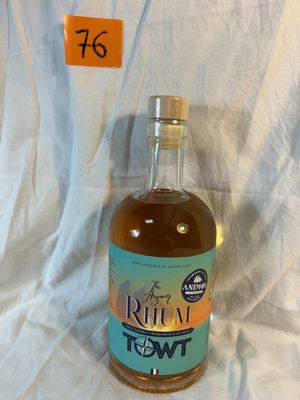 a bottle of liquor that is sitting on a table