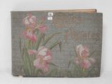 a book with a picture of flowers on it