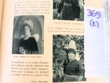 an open book with pictures of people on it