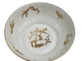an image of a bowl with birds and flowers on it