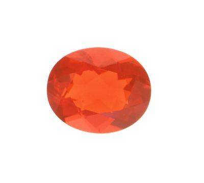 des saphirs orange sur fond blanc