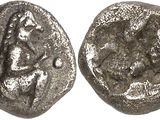 une pièce d'argent représentant une femme