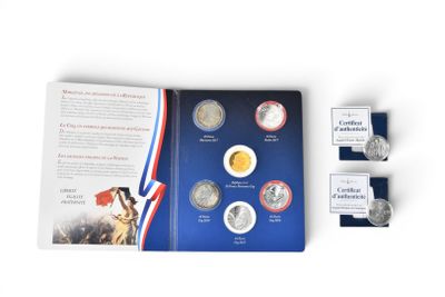 MONNAIE d'argent. lot comprenant : 1 x 20 euros marianne 201…