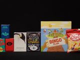 a lot of different types of snacks on the table