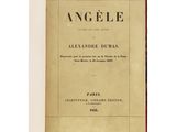 an old book with a black and white title on it
