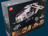a box with a lego star wars set inside of it