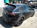 a picture of a black car parked in a parking lot