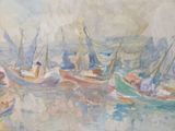 many boats that are sitting in the water