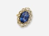 a sapphire and diamond ring