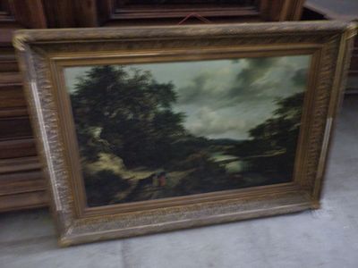 a picture of a picture of a painting on the floor