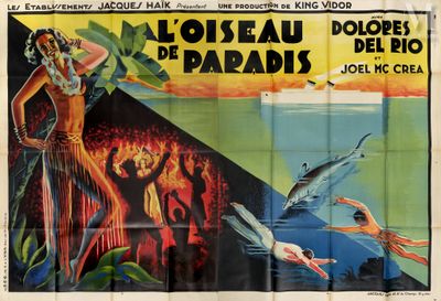a poster for a movie starring a woman diving in the ocean