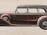 un dessin représentant une vieille voiture accroché au mur