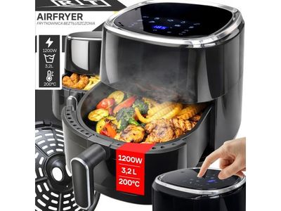 La friteuse à air chaud sert à cuire des aliments au four.