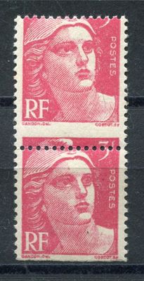 a pair of stamps with a woman ' s face on them