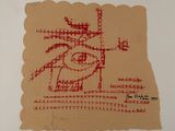 an image of a piece of paper with a drawing of a bird on it
