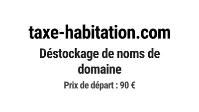 Nom de domaine taxe-habitation.