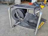 an image of a machine that is sitting in a garage
