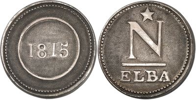 a close up of a coin with a star on it