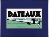 bateauxx logo on a blue background with a white background