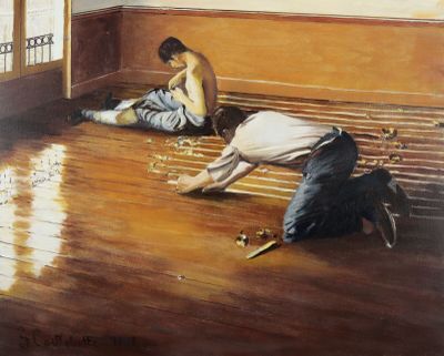 D'après Gustave CAILLEBOTTE: "Les raboteurs de parquet", rep…