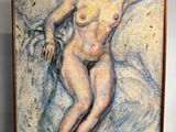 une image représentant un tableau représentant une femme nue sur un chevalet