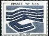 un timbre sur lequel figure une vague