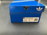 brand new adidas blue box with white stripes