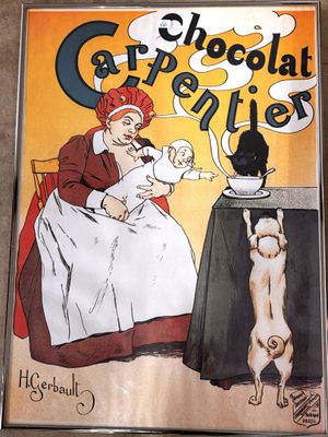 Publicité « Chocolat Carpentier » H 58,5 X 42cm