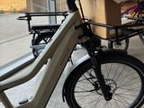 a bike that is parked inside of a building