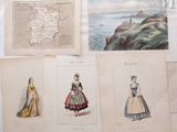 many different types of fashions displayed on a table