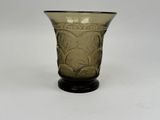 an image of a glass vase with a design on it