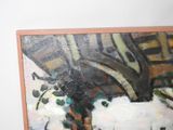 a picture of a painting on the wall of a room