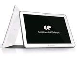 une image représentant une tablette avec un logo à l'écran