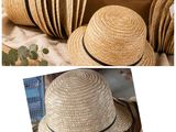 deux photos de chapeaux ornés d'un ruban noir et une photo d'un chapeau orné d'un ruban noir