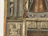 an image of a drawing of a statue in a church