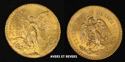 a close up of two gold coins on a black background
