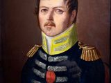 portrait of a man in a military uniform with a medal on his chest