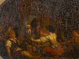 an image of a painting of a group of people in a room