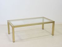 TABLE BASSE en résine dorée de forme rectangulaire à plateau… (photo 2)