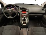 the interior of a car with a steering wheel, dashboard, and dash board