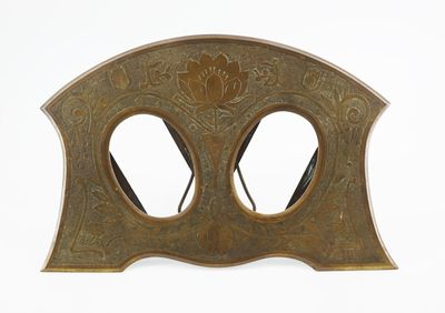 Cadre-photos Art Nouveau en laiton à décor de branchages fle…