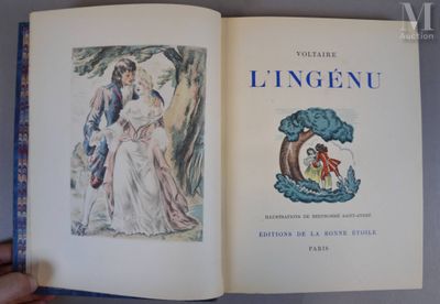 un livre ouvert avec la photo d'un homme et d'une femme