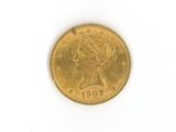 l'image d'une pièce d'or sur laquelle figure une tête de femme