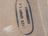 a close up of a shoe label on a shoe