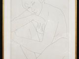 l'image d'un dessin d'un homme assis sur le sol