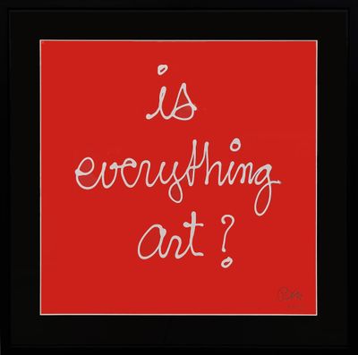 is everything art? framed art print