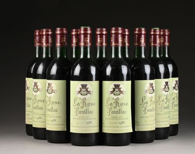 six bouteilles de vin rouge sont alignées