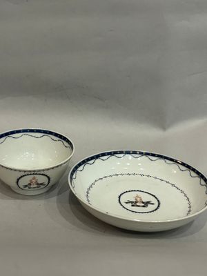 two bowls and a bowl are sitting side by side on a table